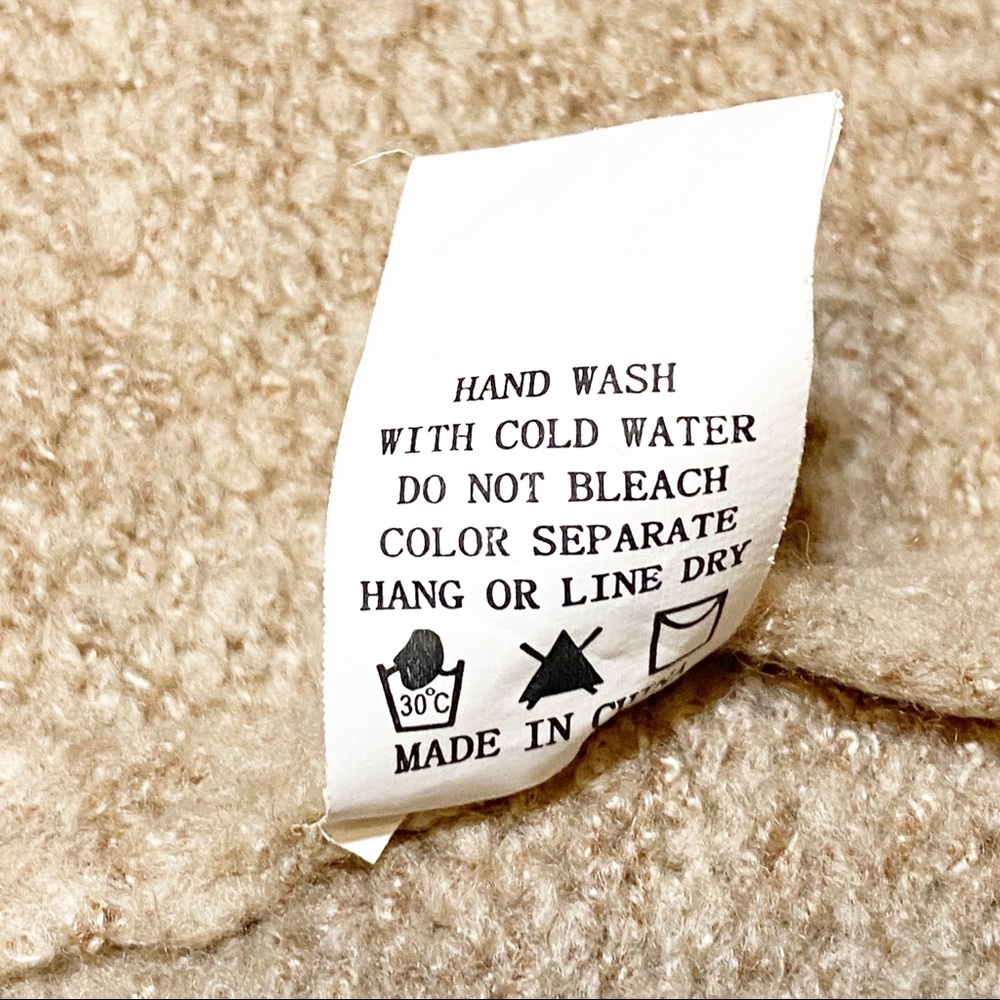 Tribe Camel Tan Open Front Soft Cardigan with Pockets size small / medium - Picture 8 of 8